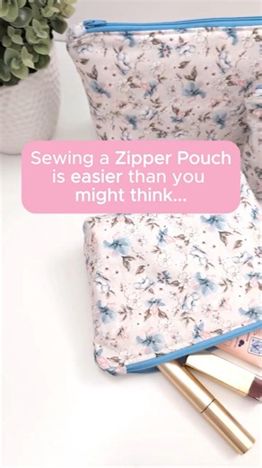Sewing a zipper pouch is easier than you might think