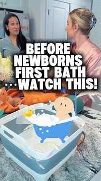 Newborn Baby’s First Bath