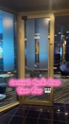Piano Bar on Mardi Gras #pianobar #carnivalmardigras #cruise #cruiseship #cruiser