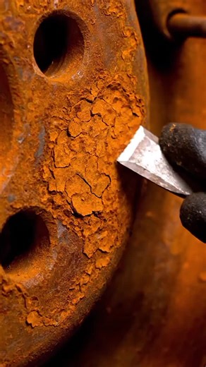 Most Satisfying Rim Rust Removal Ever 🤯 #OddlySatisfying #RustRemovalASMR #CarDetailing #CleanTok #Restoration