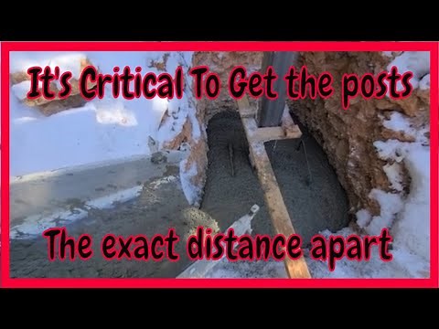 Installing some Steel Gate Posts for two 20 foot Gates (Part 1)