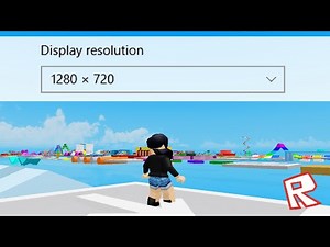 ROBLOX Tip: Less Lag/Better Framerate with resolution settings