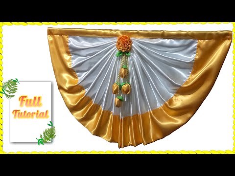 *SWAG CURTAIN* | Other Way Of Making Simple Swag Curtain For Single Window | Tutorial For Beginners