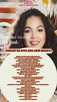 #Hiram sa Dios Ang Aking Buhay) Credit to The Original Lyriccal.