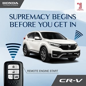 491K views · 455 reactions | Cool down the CR-V’s cabin ahead of time with the Remote Engine Start feature. Located on your smart key, supreme convenience is in your hands. See more supreme features of the CR-V at: https://bit.ly/HondaCR-V-RemoteEngineStart | Honda Malaysia | Facebook
