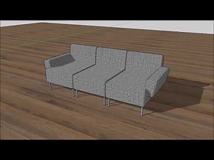 スケッチアップでわずか5分！家具作り方ソファー編