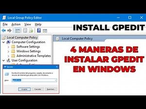🔥 Activar GPEDIT en Windows 11 Home | Install Group Policy Editor (PC AL EXTREMO)
