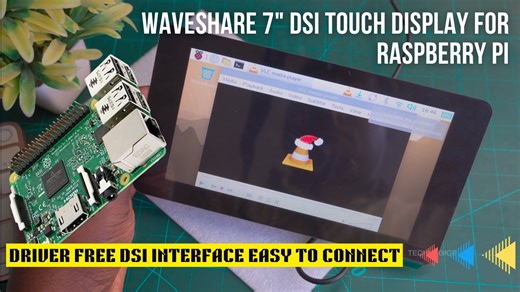Techlogics on Instagram: "Waveshare 7" DSI Touch Display for Raspberry Pi - Unboxing, Setup & First Boot Tutorial Hello everyone, welcome back to TECH LOGICS! 🚀 In this video, we're unboxing and setting up the awesome Waveshare 7-inch capacitive touch display designed specifically for Raspberry Pi. It connects via the native DSI interface, features a toughened glass panel, and supports full 5-point touch on the latest Raspberry Pi OS – completely driver-free! Buy Raspeberry Pi Online : https://