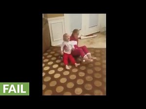 Cute moment turns into instant hoverboard fail