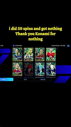 59 SPINS LATER… KONAMI SAID ‘NAH’💀 #eFootball #Konami #efootball2026 #PackOpening #shorts