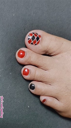 Easy Toe Nail Art Design #toenails #shorts #shortvideo