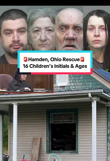 16 children Rescued in Hamden, Ohio Update: During the arraignment hearing, the judge read the initials and dates of birth of each of the 16 children involved. To protect their identities, only their initials were read in court. The four adults Gary Siders Jr., Gary Siders Sr., Christina Siders and Elizabeth Siders pleaded not guilty and had their bond set at $300,000 each. #ohiorescue #sixteenchildren #hamden #truecrime #breakingnews