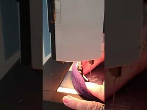 How to darn a sock on a sewing machine.