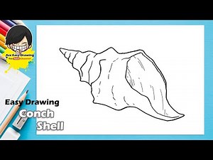 Easy Conch Shell Drawing