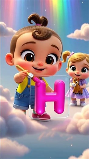 Alphabet ABCD 🅰️🎵 Colors 🎨✨ Numbers 1-5 🔢 | Learning Video #ytshorts #kidslearning