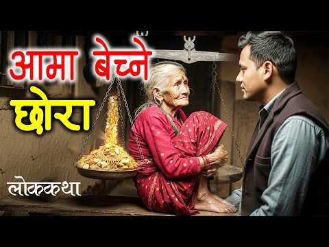 आमा बेच्ने छोरा [AAMA BECHNE CHHORA] Lok Katha Nepali / Folk Tales Nepali / Nepali Katha