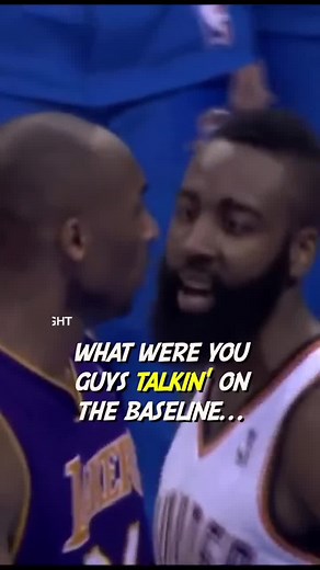 Kobe Bryant’s friendly conversation with James Harden 😏 #kobebryantinterview #blackmambaforever