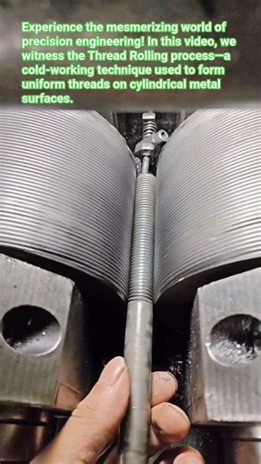 How Bolts are Made The Power of Thread Rolling!#ThreadRolling #Engineering #Manufacturing #eyebolts