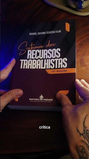 📕 Sistema dos Recursos Trabalhistas - 15ª edição | Editora Mizuno