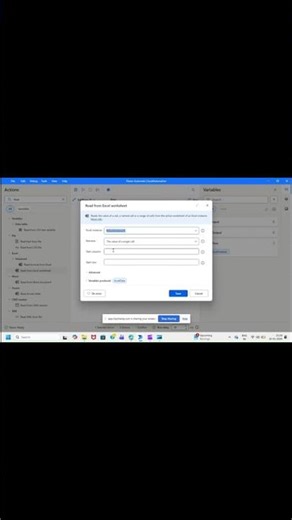 Power Automation Desktop-Excel Automation-Read ExcelData #shorts #technology #ytshorts