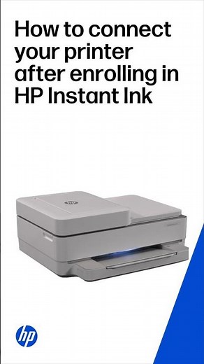 How to connect your printer after enrolling in HP Instant Ink | HP Printers #shorts