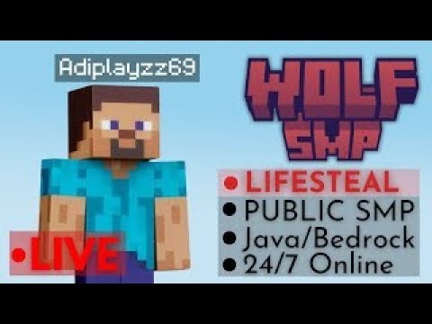 Minecraft Live Public Lifesteal Smp|| 24/7 Java+Bedrock+PE|| Hindi