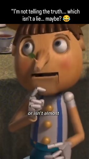 Cine Brawler on Instagram: "🎬 Shrek the Third (2007) 📝 When Prince Charming captures Shrek’s friends, Pinocchio is interrogated. To protect them, he tries to lie — but since he’s a wooden puppet whose nose grows with every false word, he has to speak in confusing double negatives and twisted logic. The result? One of the funniest mind-bending moments in the whole Shrek series! Follow me for more fairy tale chaos like this. #ShrekTheThird #PinocchioLies #ShrekScene #DreamWorksComedy #FairyTaleF
