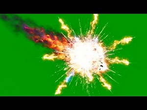 Meteor Explosion Effects Green Screen Animation VFX HD