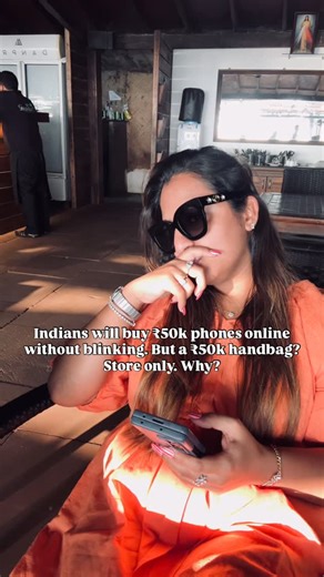 Roshnii Deshmukkh | Entrepreneur on Instagram: "Here’s why luxury e-commerce in India is stuck and where the opportunity is. What’s failing: 1. Authentication trust gap Tech has serial numbers, ecosystem verification. Luxury has counterfeit fears and weak authentication infrastructure. “How do I know it’s real?” kills conversion. 2. Tactile experience missing Phone specs = objective Handbag feel = subjective You need to touch leather, see stitching, try it on. Virtual try-ons help, but don’t rep