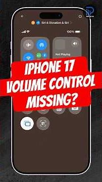 Your iPhone 17 Volume Button Missing on Screen? Here’s How to Bring It Back!