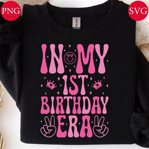 First Birthday Girl SVG, Groovy 1st Birthday Era PNG (digital Download) - Etsy