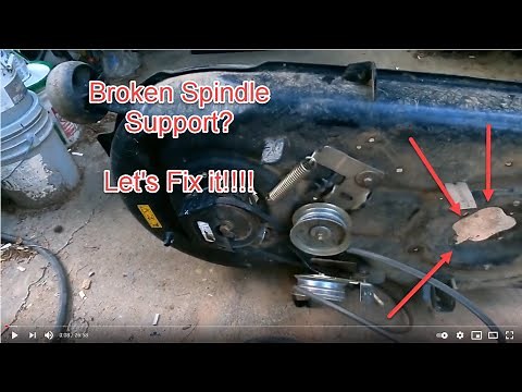Mower Deck Spindle Connection Broken. Fix with Reinforcing Ring