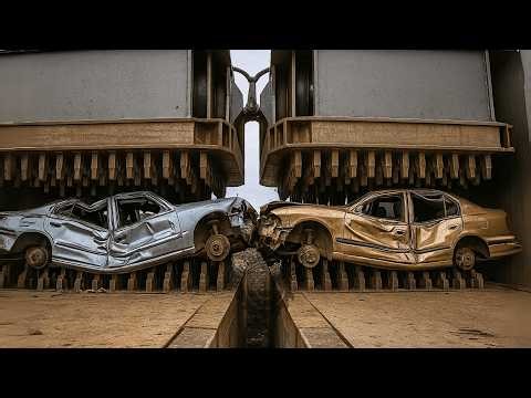Most Powerful Shedder Crushing Cars | Insane Scrap Metal That Obliterate Anything Machines #5