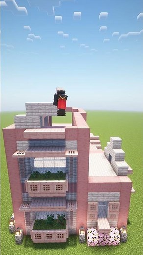 Minecraft Cherry Blossom House Tutorial #shorts