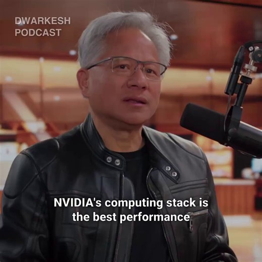 I asked Jensen: “2 out of the top 3 models in the world, Claude and Gemini, were trained on TPU. What does that mean for Nvidia going forward?”After a long technical back and forth about what the right accelerator for AI looks like (see full episode), Jensen lays down the gauntlet:Jensen: "Nvidia's computing stack is the best performance per TCO in the world, bar none. Dylan's InferenceMax is sitting out there for everybody to use, and TPU won't come, Trainium won't come. Nobody wants to show up