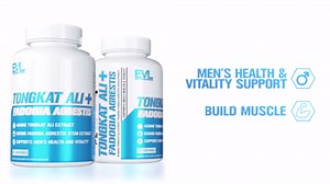 Evlution Nutrition Tongkat Ali Fadogia Agrestis - Men’s Health Vitality Support - 400mg Tongkat Ali 600mg Fadogia Agrestis Stem Extract - Testosterone Booster - Veggie Capsules - 30 Servings