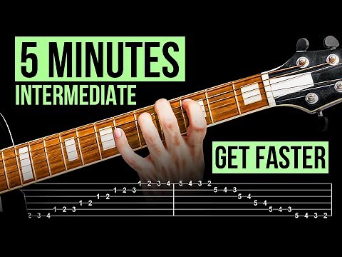 5 Minute Guitar Warm Up For Faster Fingers (INTERMEDIATE)