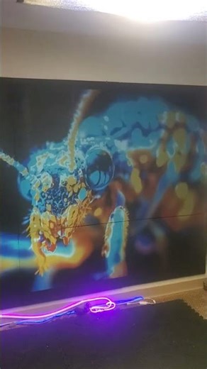 $130 720p viewsonic projector and our ILEG ULTIMATE APEX GAMER COMPLETE painted 150" 16:10