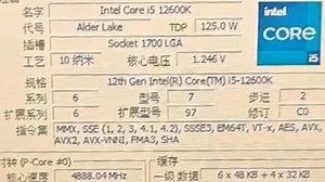 INTEL CORE I5 12600K处理器默频状态下性能参数和CPU-Z测试得分！感谢粉丝“络腮男孩”提供测试视频！_哔哩哔哩_bilibili