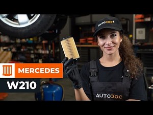 How to change oil filter and engine oil on MERCEDES W210 [TUTORIAL AUTODOC]