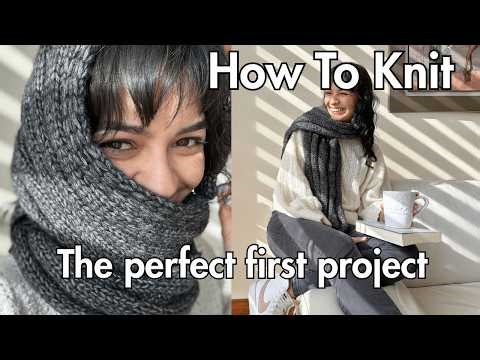 Complete your first knitting project - The Journey Scarf - Step-by-Step tutorial - Sierra Yarns