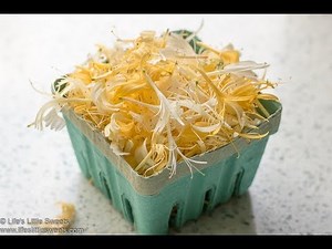 Honeysuckle Simple Syrup Recipe | Life's Little Sweets