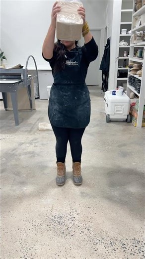 Too-stiff clay hack! Slam, rotate, repeat. Hope this helps someone 🫶