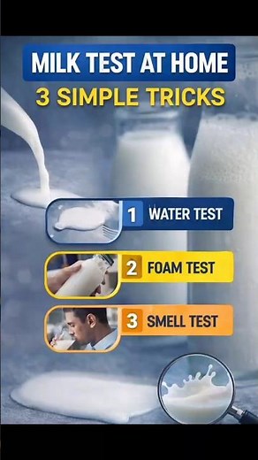 How to Detect Pure Milk at Home | 3 Easy Milk Purity Tests Everyone Should Know 🥛