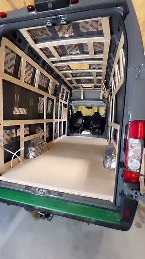 Vanlife | Travel | Explore on Instagram: "• @travelervans Week 1 of the super high roof Ram Promaster build out. With the extended length and 6’10” of interior height this van feel huge inside! This van is available, let us know if you’re interested. #vanlife #vanlifeforsale #camperlife #campervans #rampromaster #rampromasterconversion #promastercampervan #promaster #promasterbuild #promasterconversion"