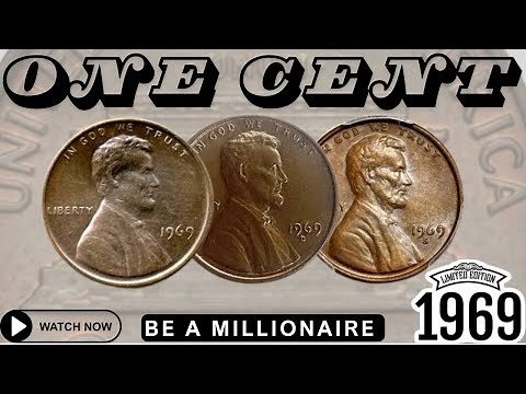 "1969 Penny Value Millions (Rare Errors, "D", "S" and No Mint Mark) Over $ 950,000" @CoinsHeritage1