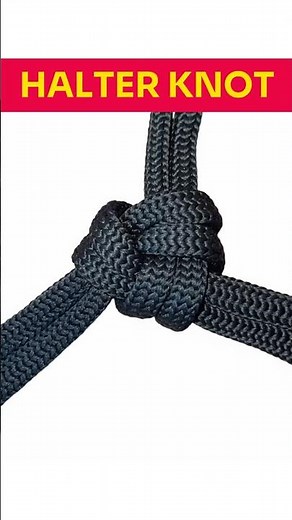 How to tie a rope halter knot | How to make a rope halter knot