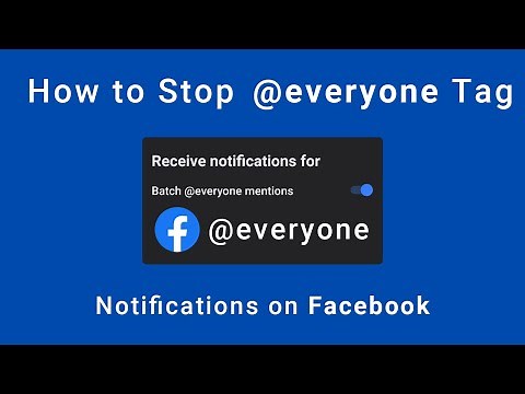 How to Turn Off @Everyone Tag Notifications on Facebook (Desktop and Mobile)