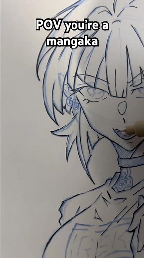 Some Zoë inking #draw #artshorts #animeshorts #mangadrawing