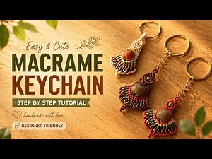 Easy Macrame Keychain Tutorial | DIY Boho Keychain for Beginners